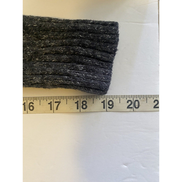 Hollister Blue and White Open Front Cardigan With Fringe LS Sweater Size S - Picture 6 of 7